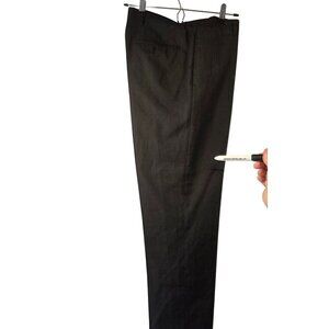 Burberry London Men Wool Slacks Pants Gray Pinstripe 34R Italy Flawed For Parts